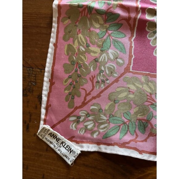 Vintage Blue Scarf Box And Vintage Scarves Ann Klein Silk Black Lace - Picture 9 of 13